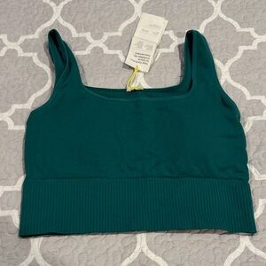 H&M Move Deep Green Sports Bra Sz L
